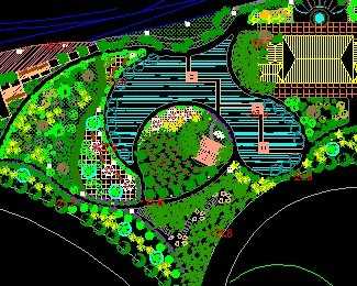 園林景觀設計圖免費下載 - 園林綠化及施工