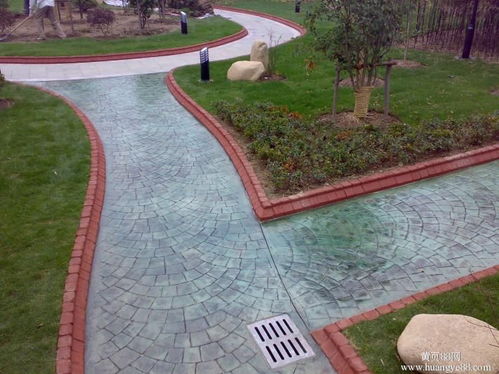蘇州市彩色水泥壓模地坪,藝術壓花路面